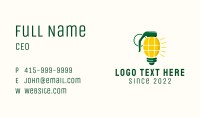 Grenade Light Bulb  Business Card Image Preview