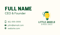 Grenade Light Bulb  Business Card Image Preview