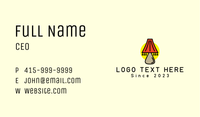 Table Shade Lamp  Business Card Image Preview