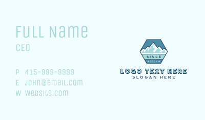 Outdoor Mountain Trek Business Card Image Preview
