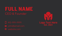 Tulip Spartan Helmet Business Card Image Preview