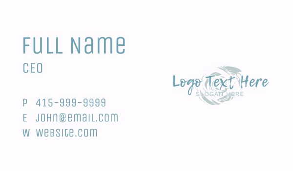 Paint Art Wordmark Business Card Design Image Preview