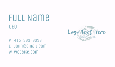 Paint Art Wordmark Business Card Image Preview