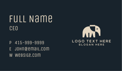Elephant Nature Reserve Business Card Image Preview