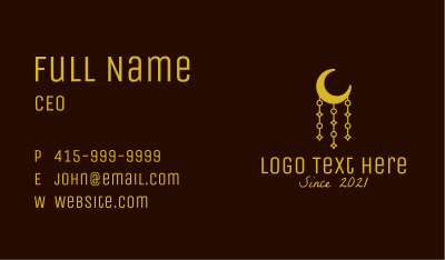 Muslim Moon Decoration Business Card Image Preview