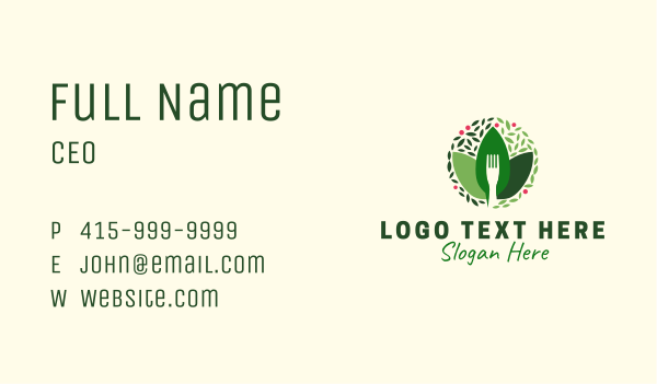 Restaurant Food Leaf Business Card Design Image Preview