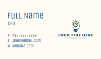 Human Light Bulb Mental Business Card Image Preview