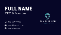 Simple Modern Number 9 Business Card Preview