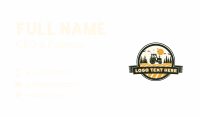 Farm Tractor Field Business Card Design