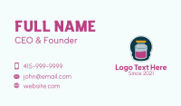 Jam Container Jar  Business Card Design