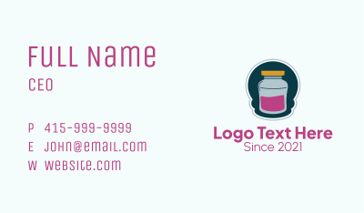 Jam Container Jar  Business Card Image Preview