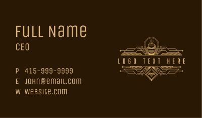 Coffee Bistro Cafe Business Card Image Preview