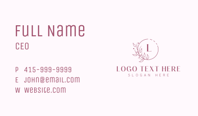 Eco Organic Wellness Business Card Image Preview