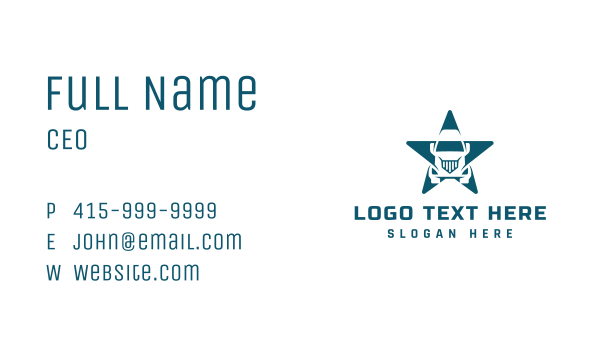 Blue Truck Star Business Card Design Image Preview