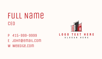 Construction Building Architecture Business Card Image Preview