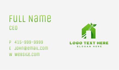 Eco Friendly Home Business Card Image Preview