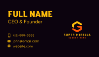 Gaming Software Letter G Business Card Design