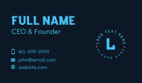 Digital Progammer Lettermark Business Card Image Preview