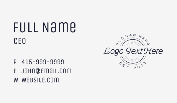 Vintage Company Business Business Card Design Image Preview