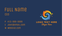 Spiral Liquid Flame Business Card Image Preview