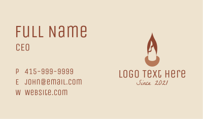 Bohemian Candle Decor  Business Card Image Preview