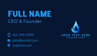 Gradient Natural Water Droplet Business Card Image Preview