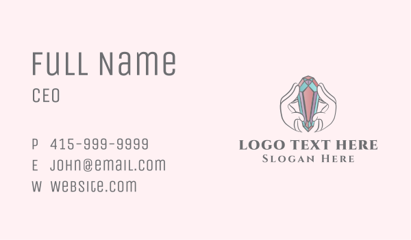 Diamond Hands Jewelry Business Card Design Image Preview