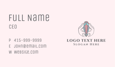 Diamond Hands Jewelry Business Card Image Preview