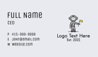 Cosmonaut Outer Space  Business Card Image Preview