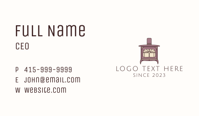 Antique Fireplace  Business Card Image Preview