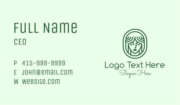 Goddess Mother Nature Business Card Design Image Preview