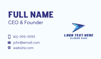 Logistics Forwarding Plane Business Card Image Preview