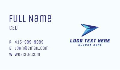 Logistics Forwarding Plane Business Card Image Preview
