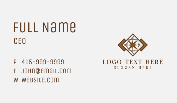 Tile Pattern Flooring Business Card Design Image Preview