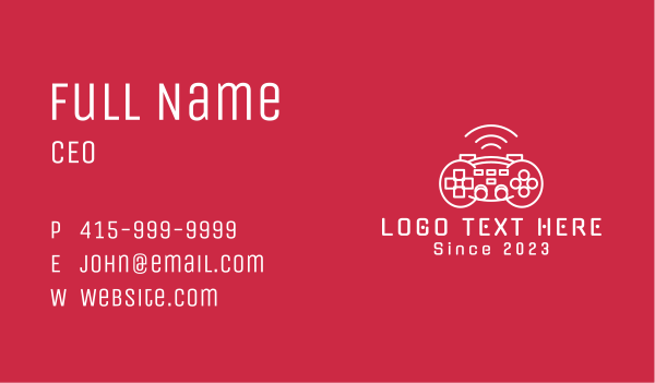 Minimalist Game Console  Business Card Design Image Preview