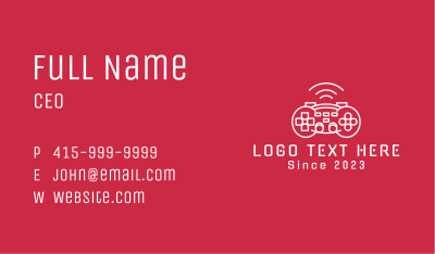 Minimalist Game Console  Business Card Image Preview