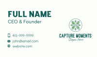 Green Eco Organic Circle  Business Card Image Preview