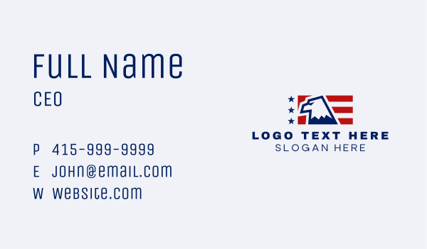 United States Eagle Flag Business Card Design Image Preview