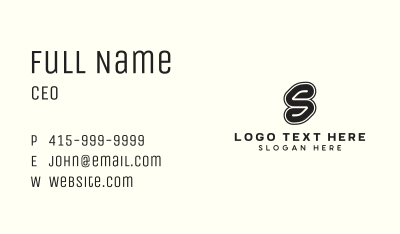 Generic Agency Letter S Business Card Image Preview