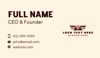 Hipster Pizza Wings Business Card Image Preview