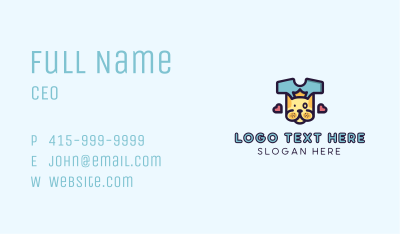 Dog Apparel Clothing Business Card Image Preview
