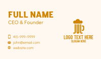 Simple Beer Foam Mug  Business Card Image Preview