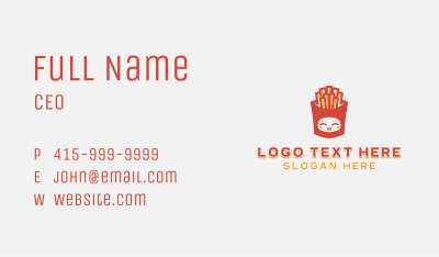 Fries Snack Diner Business Card Image Preview