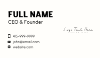 Generic Handwritten Cursive  Business Card Image Preview