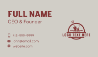 Farming Shovel Dig Business Card Design