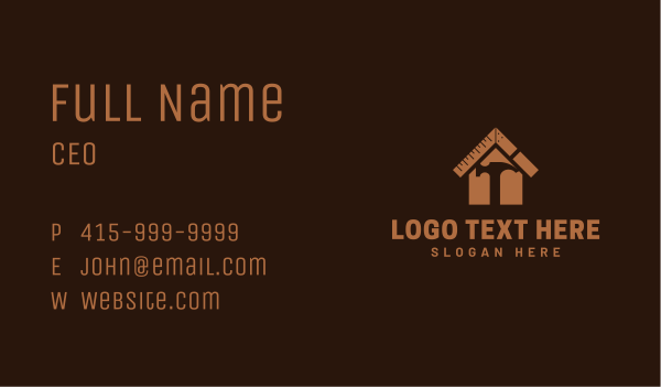 House Construction Builder Business Card Design Image Preview