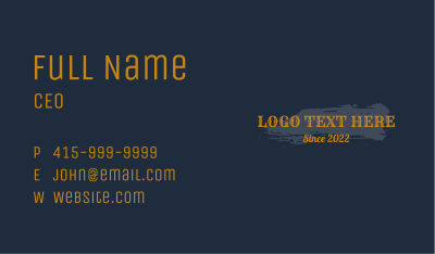 Gothic Texture Wordmark Business Card Image Preview