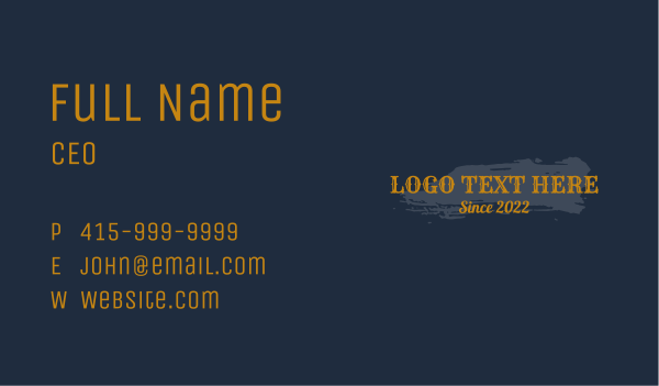 Gothic Texture Wordmark Business Card Design Image Preview