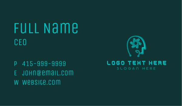 Artificial Intelligence Developer Business Card Design Image Preview