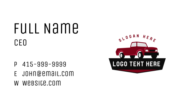 Delivery Truck Transportation Business Card Design Image Preview